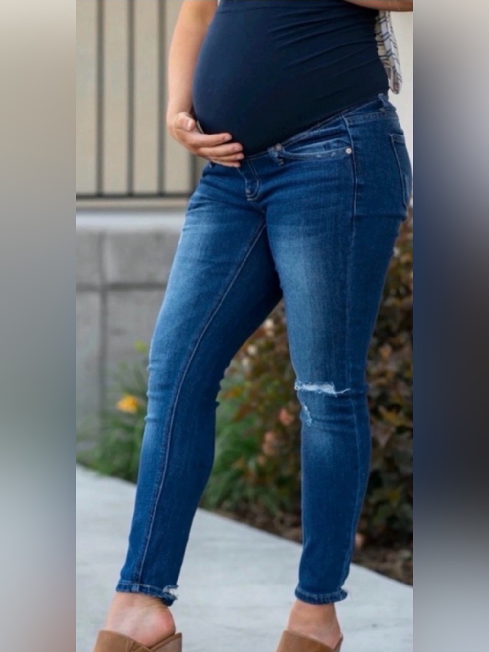 Blue Denim Maternity Jeans
